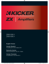 Kicker 2012 ZXS Mono Amplifiers El manual del propietario