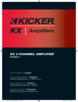 Kicker 2013 KX 4-Channel Amplifier Manual de usuario