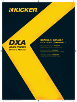 Kicker 2014 DXA Mono Amplifier Manual de usuario