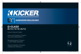 Kicker 2015 L7 Loaded Enclosures El manual del propietario
