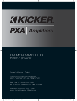 Kicker 2015 PX Mono Amplifiers El manual del propietario