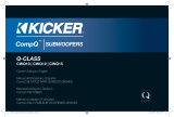 Kicker CompQ Subwoofer El manual del propietario