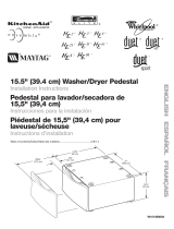 Whirlpool Washer/Dryer Pedestal Manual de usuario