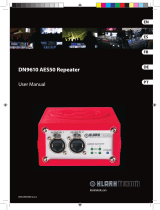 Klark Teknik DN9610 AES50 Manual de usuario
