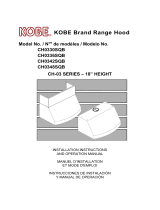 Kobe Range Hoods CH0348SQB Manual de usuario