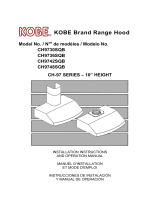 Kobe Range Hoods CH9748SQB Manual de usuario