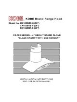 Kobe CX1836GS-8 Manual de usuario
