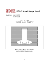 Kobe Range Hoods IS2042GS Manual de usuario