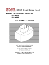 Kobe Range Hoods IS2136SQB Manual de usuario