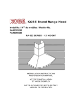 Kobe Range Hoods RA9230SQB Manual de usuario