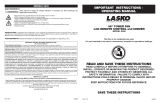 Lasko 2505 Manual de usuario