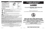 Lasko 3016 Manual de usuario