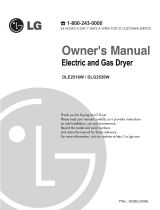 LG DLE2516W Manual de usuario