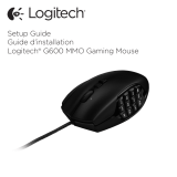 Logitech G600 MMO Gaming Mouse Manual de usuario