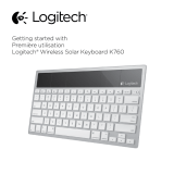 Logitech Wireless Solar Keyboard K760 Manual de usuario