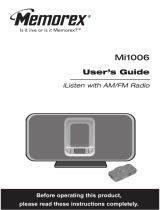 Memorex iListen Mi1006 Manual de usuario
