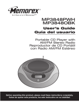 Memorex MP3848 Manual de usuario