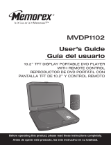 Memorex MVDP1102 - DVD Player - 10.2 Manual de usuario