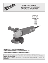 Milwaukee angle grinder Manual de usuario