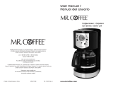 Mr. Coffee CJX21CP Manual de usuario