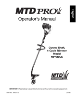 MTD MP426CS Manual de usuario