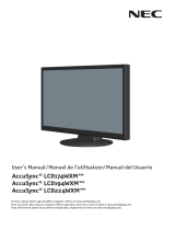 NEC AccuSync LCD174WXM Manual de usuario