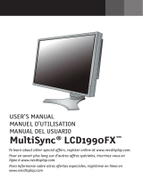 NEC Multisync LCD1990FXP-BK Manual de usuario