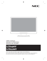 NEC LCD22WV-BK-R Manual de usuario