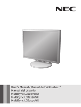 NEC LCD2170NX Manual de usuario