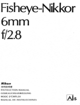 Nikon FISHEYE-NIKKOR 6MM F/2.8 Manual de usuario