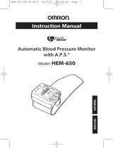 Omron Healthcare INTELLISENSE HEM-650 Manual de usuario