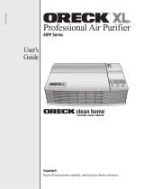 Oreck AIRP Series Manual de usuario