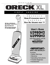 Oreck U4090H2 Manual de usuario