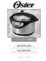 Oster Oster Digital Pressure Cooker Manual de usuario