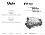 Oster Hinged Lid Electric Skillet Manual de usuario
