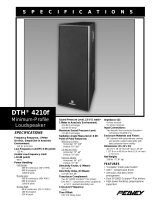 Peavey DTH 4210f Minimum-Profile Loudspeaker Manual de usuario