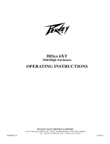 Peavey HiSys 6XT Mid/High Enclosure Manual de usuario