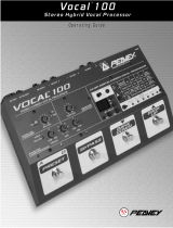 Peavey Vocal 100 Stereo Hybrid Vocal Processor Manual de usuario