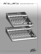 Peavey PV 10 and PV 14 Compact Mixer Manual de usuario
