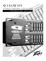 Peavey Q 131/Q 231 Stereo Graphic Equalizer Manual de usuario