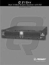 Peavey Q 215FX Dual 15-Band Graphic Equalizer Manual de usuario