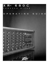 Peavey XR 680C Mixer Amp Manual de usuario