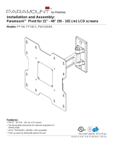 Peerless Industries PWV240/BK Manual de usuario