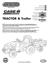 Peg Perego Case IH Tractor and Trailer Manual de usuario