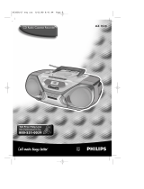 Philips CD Radio Cassette Recorder AZ 1030 Manual de usuario