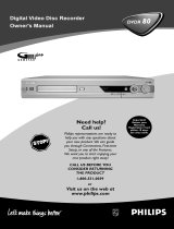 Philips DVDR 80 Manual de usuario