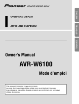 Pioneer AVR-W6100 Manual de usuario