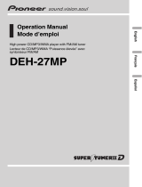 Pioneer DEH-27MP Manual de usuario