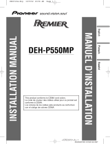 Pioneer DEH-P550MP Manual de usuario