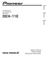 Pioneer DEH-11E Manual de usuario